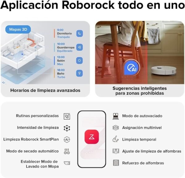 Roborock Qrevo S HyperForce®: Aspiradora Multifuncional Avanzada - Imagen 3