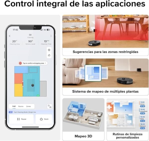 Roborock S8 MaxV Ultra: Aspiradora y Friegasuelos Avanzada - Imagen 3