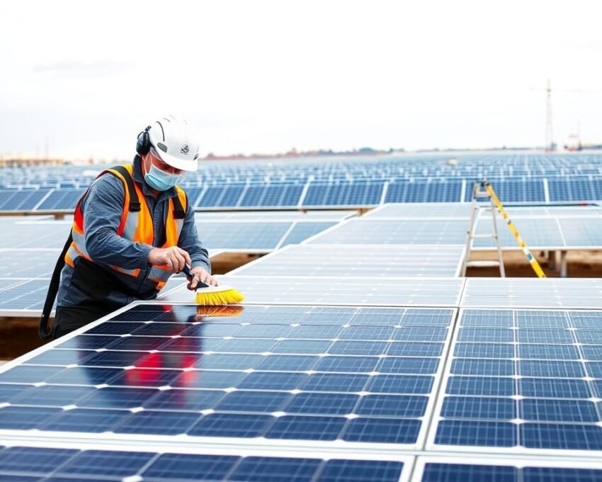 seguridad limpieza placas solares